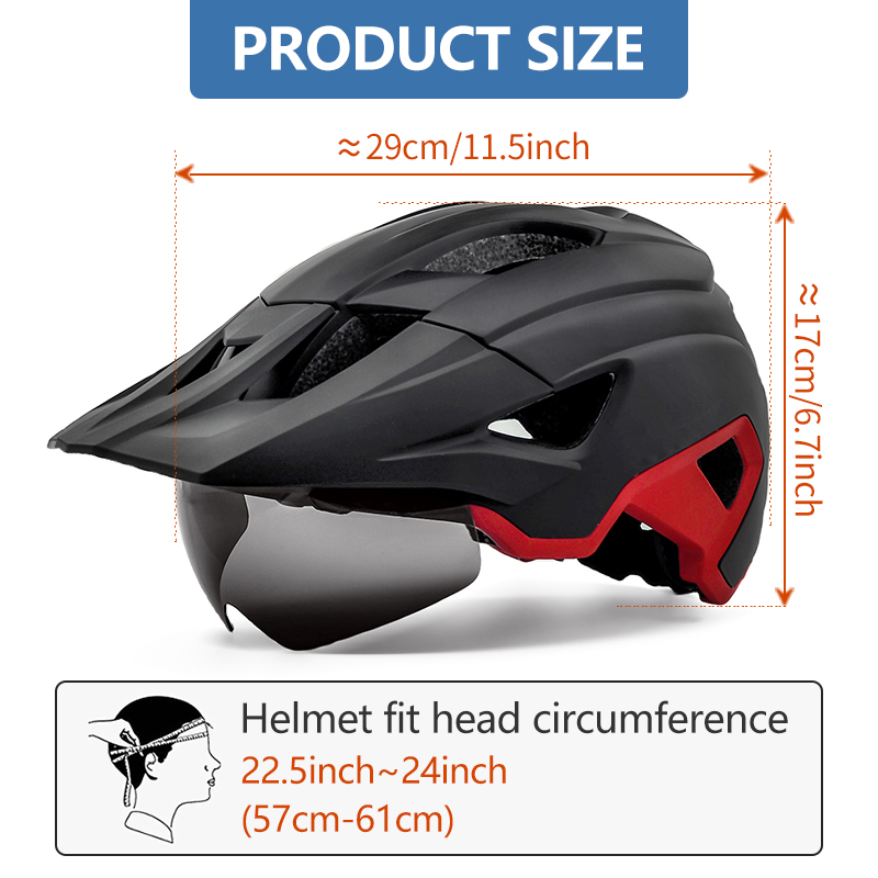 Cycling Gear Pas - خوذة خفيفة الوزن لركوب الدراجات للرجال