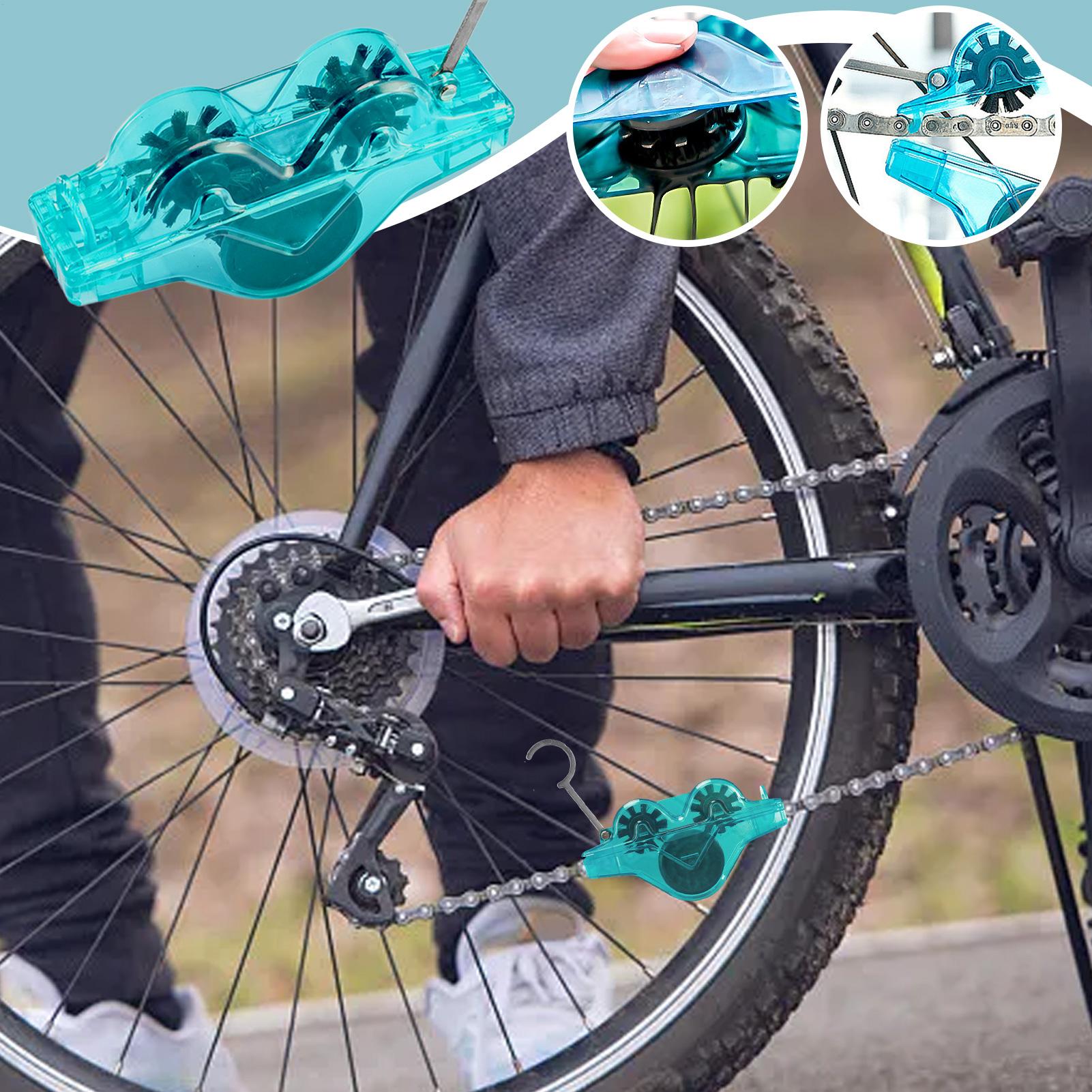 Cycling Gear For Women - منظف سلسلة الدراجة مع فرشاة دوارة