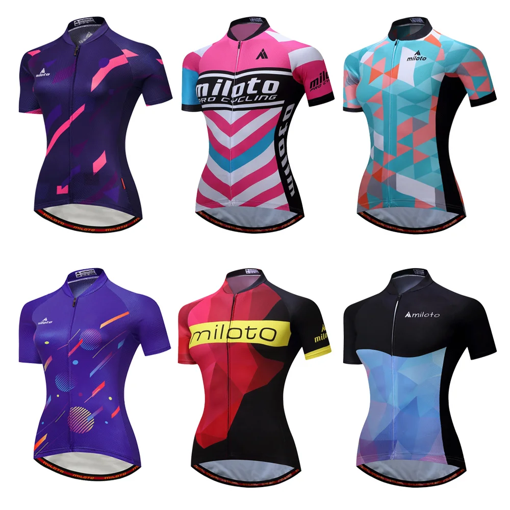 Cycling Gear Ladies - MILOTO 2025 قميص نسائي قصير الأكمام،