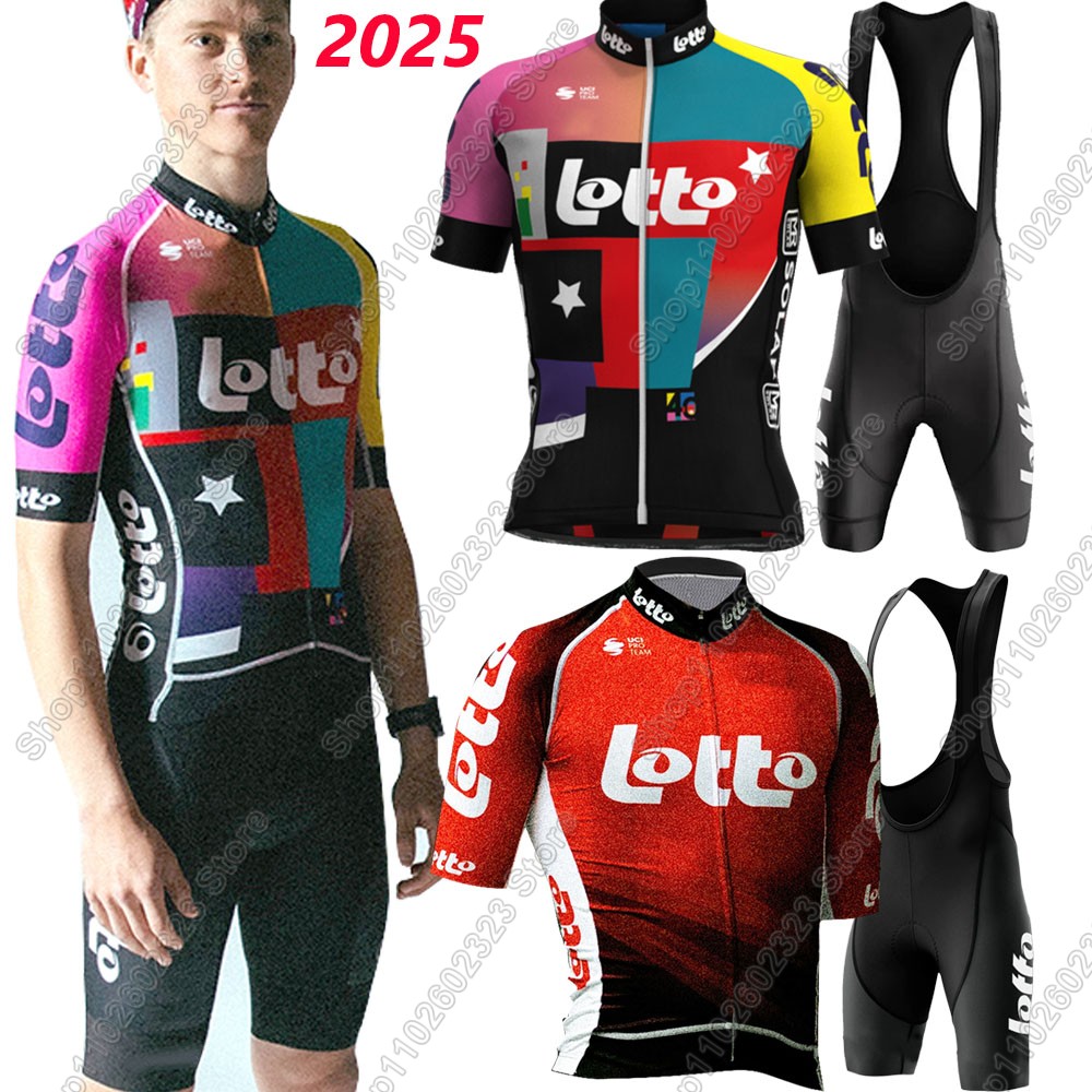 Cycling Gear Clothing - لوتو فريق 2025 طقم جيرسي لركوب