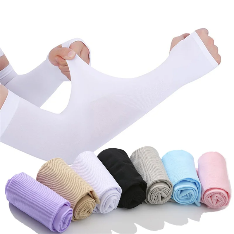 Cycling Gear For Women - أكمام واقية من الحرير الجليدي للرجال