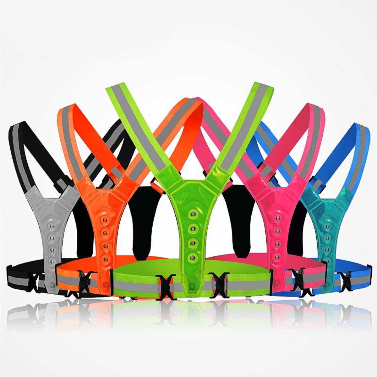 Cycling Gear Ladies - سترة أمان للجري وركوب الدراجات LED
