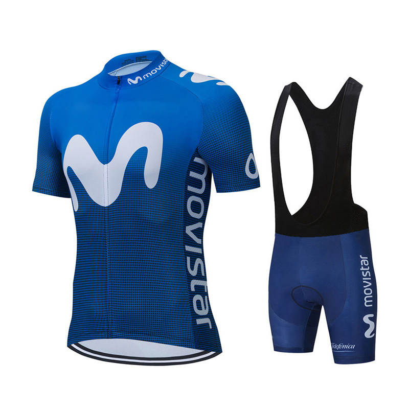Cycling Gear Clothing - جديد الصيف Movistar فريق الدراجات جيرسي