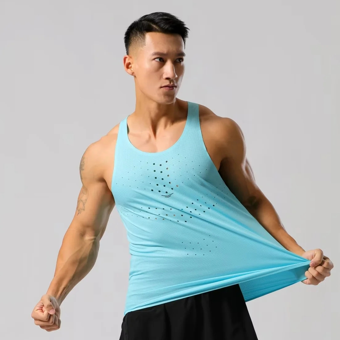 Cycling Gear Clothing - قمصان رجالية خفيفة الوزن للجري بدون