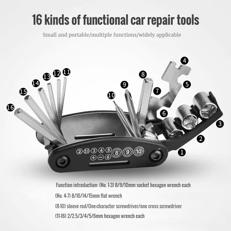 Bicycle Repair Kit - المحمولة دراجة أدوات إصلاح عدة أدوات