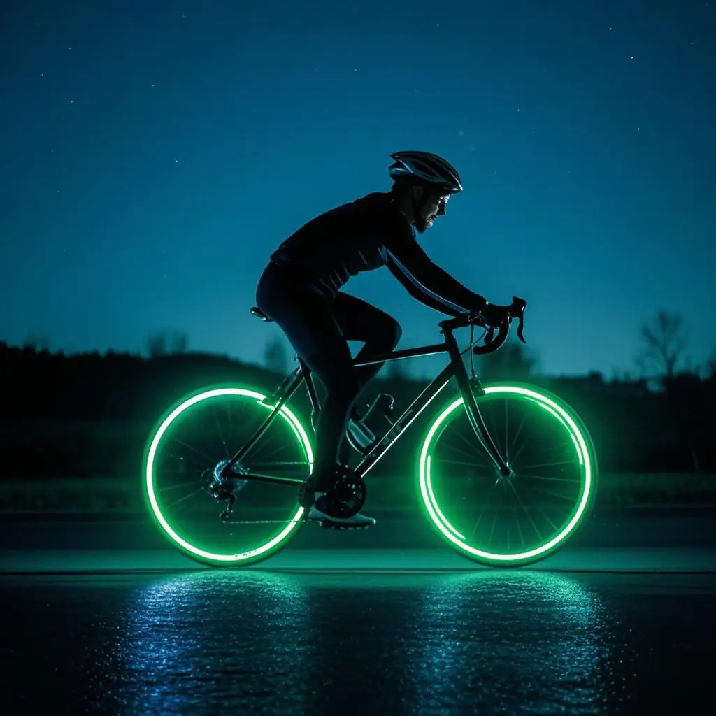 Cycling Gear Stand - ملصقات عاكسة تتوهج في الظلام مع