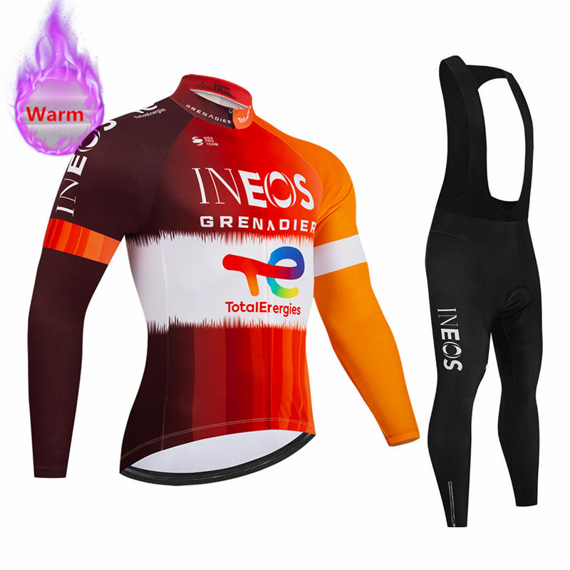 Cycling Gear Clothing - طقم سترة ركوب الدراجات الشتوية طويلة