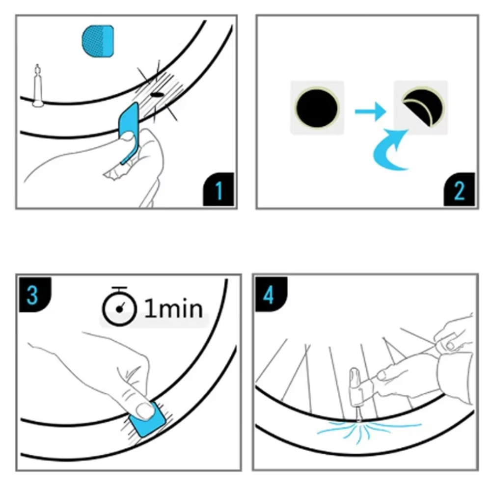 30/20/10 قطع من رقع إصلاح إطار - مراجعة Bicycle Repair Kit وسعره