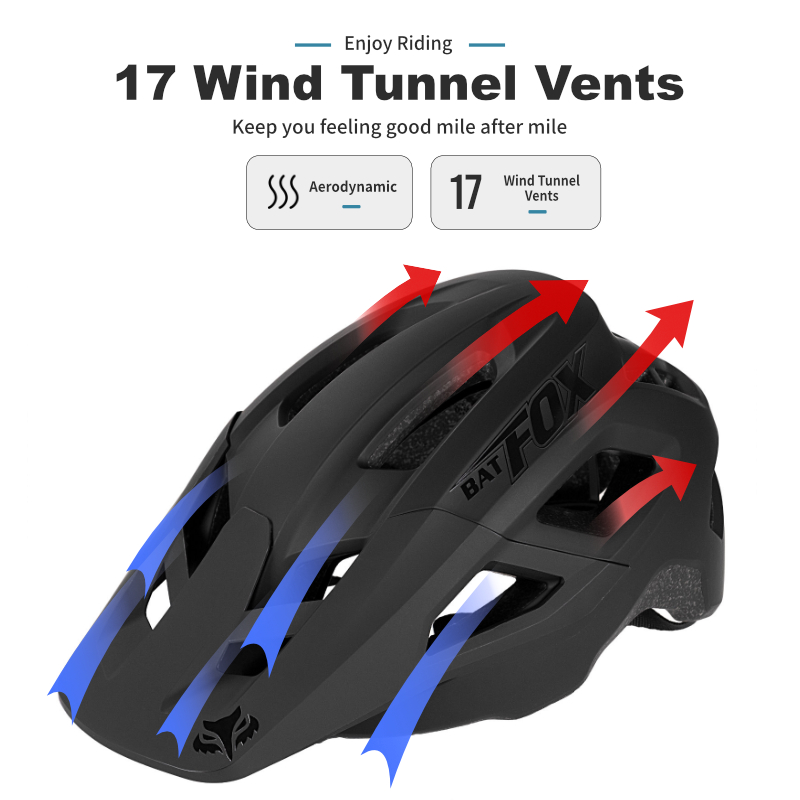 BATFOX خوذة الدراجة الجبلية يم - مراجعة Cycling Gear Pas وسعره