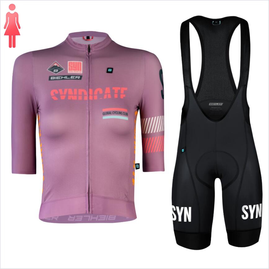 SYN-Purple قميص قصير الأكمام و - مراجعة Cycling Gear Women Sale وسعره