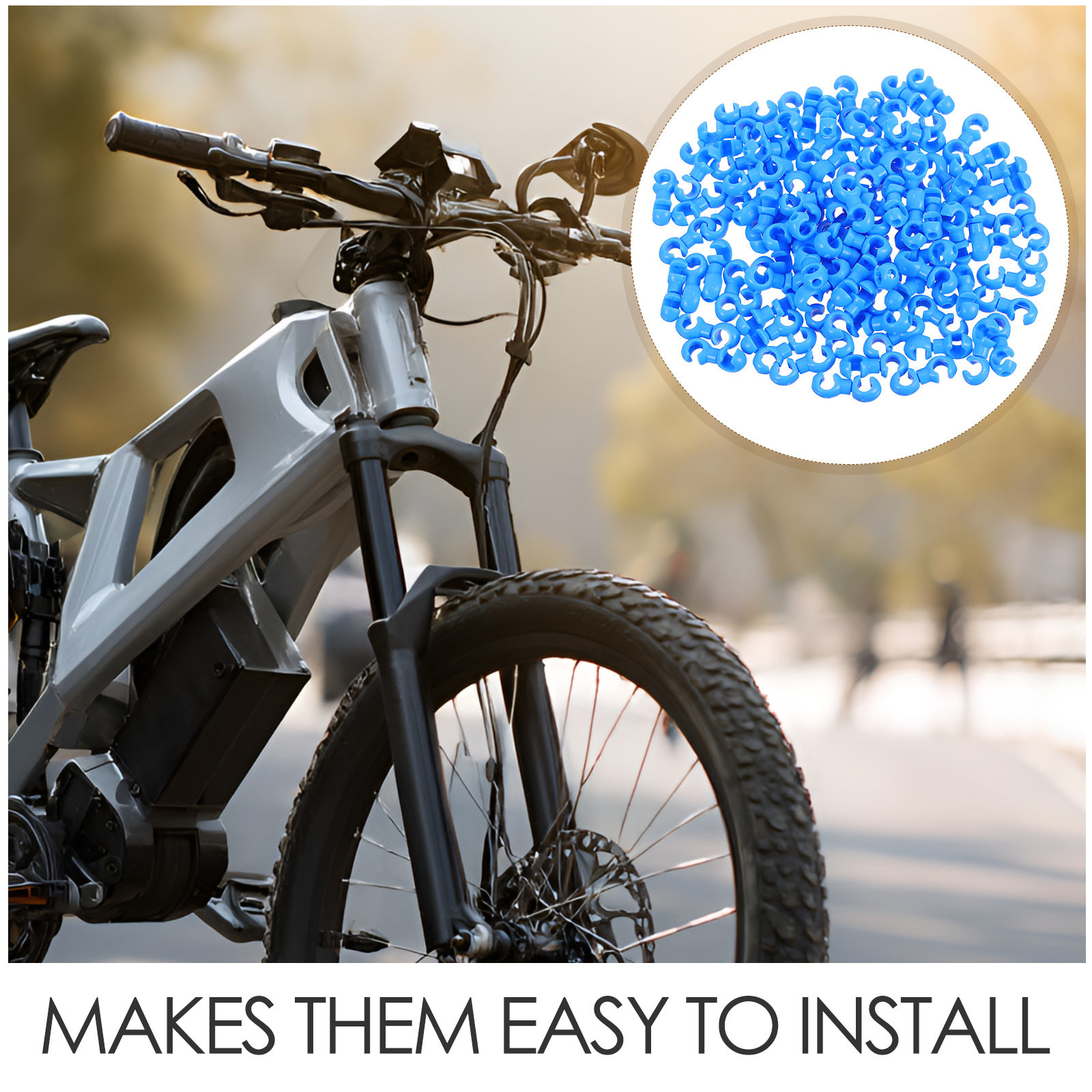 100 قطعة من مشابك كابلات الدرا - مراجعة Cycling Gear Organizer وسعره